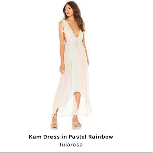 Tularosa Kam Dress in Pastel Rainbow
